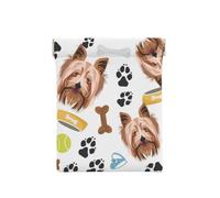 Chien Souriant Yorkshire Terrier, Sac de Rangement pour Femmes, Portefeuille supérieur à Presser, Petit Porte-Monnaie, Pochette de Changement