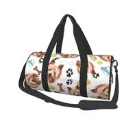 Chien Souriant Yorkshire Terrier, Sac de Voyage de Grande capacité, Sac à Main Rond, Sac de Voyage de Sport, fourre-Tout, Sac de Fitness