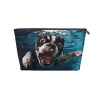 Chien sous-Marin Boston Terrier, Trousse de Toilette Trousse de Maquillage Sac à cosmétiques Trousse de Toilette de Voyage Portable