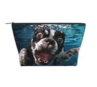Chien sous-Marin Boston Terrier, Trousse de Toilette Trousse de Maquillage Sac à cosmétiques Trousse de Toilette de Voyage Portable