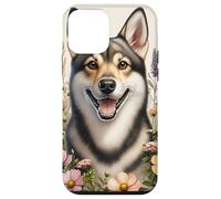 Chien suédois Vallhund Fleurs sauvages d'été Coque pour iPhone 12 mini