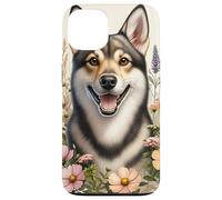 Chien suédois Vallhund Fleurs sauvages d'été Coque pour iPhone 13