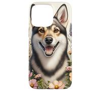 Chien suédois Vallhund Fleurs sauvages d'été Coque pour iPhone 15 Pro Max