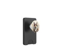 Chien suédois Vallhund Fleurs sauvages d'été PopSockets PopWallet pour MagSafe