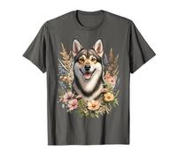 Chien suédois Vallhund Fleurs sauvages d'été T-Shirt