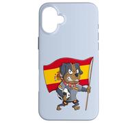 Chien supporté par l'Espagne Coque pour iPhone 16 Plus