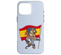 Chien supporté par l'Espagne Coque pour iPhone 16 Pro Max