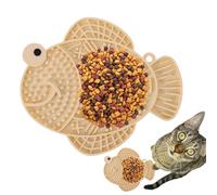 Chien | Tâche de chiot | FAT DE FISH DE SILICONE | Pad alimentation lente avec tapis d'aspiration pour chiens et chats anxiété entraînement pour l'ennui qui guérit la distrazion
