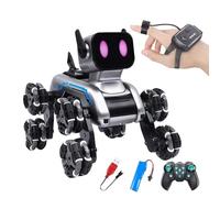 Chien Télécommandé - Chien Robotique pour,Robot Chiot Intelligent à Huit Roues pour Intérieur et Extérieur, Jeux d'