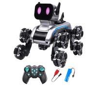 Chien télécommandé interactif | Chien robot marchant, chien robot jouet pour tout-petits, fournitures pour , fournitures, chiot télécommandé à huit roues P
