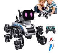 Chien Télécommandé | Robot Chien Intelligent,Robot Multidirectionnel pour Intérieur Extérieur Chambre Jardin Jouet Éducatif