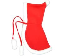 Chien Tenue de Noël Tenue de Noël pour Chats, Taille L Red Hooded Cloak Dog Christmas Tenue, Cape de Chat épaisse Douce avec des clichés Fixation et Strap, Costume de Chien d'hiver pour Chats, chie
