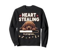 Chien Terre-Neuve en forme de cœur Cadeau amusant Chiot Newfie Sweatshirt