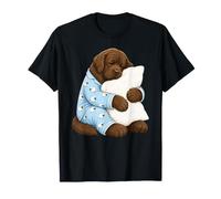 Chien Terre-Neuve endormi dans Un Pyjama Mignon T-Shirt