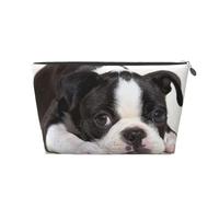 Chien Terrier de Boston, Trousse de Toilette Trousse de Maquillage Sac à cosmétiques Trousse de Toilette de Voyage Portable