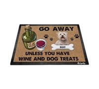 Chien Terrier du Glen of Imaal - Partez À Moins D'Avoir du Vin Et des Friandises pour Chien Tapis De Porte Absorbant Tapis De Bain Paillasson D'Entree pour Terrasse Bain Salon 40X60 Cm