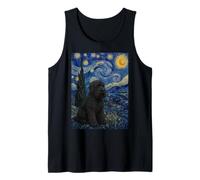 Chien Terrier Russe Noir Van Gogh Nuit étoilée Débardeur