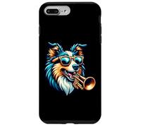 Chien Trompettiste Lunettes Soleil Coque pour iPhone 7 Plus/8 Plus