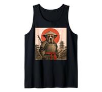 Chien Ukiyo-e Japonais Vintage Saint Bernard Samurai Warrior Débardeur