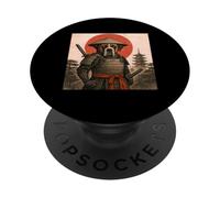 Chien Ukiyo-e Japonais Vintage Saint Bernard Samurai Warrior PopSockets PopGrip Adhésif