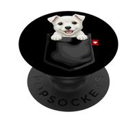 Chien West Highland White Terrier dans la Poche PopSockets PopGrip Adhésif