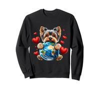 Chien Yorkshire Terrier Earth Day Hug Yorkshire Owner Planet Love Sweatshirt