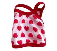 Chienne Vest Shirt sans Manches Small Puppy Pet Pet Summer Doggie Suspender Vêtements pour Bichon Frize Pomeranian Polyester (Rose)