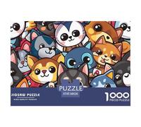 ChienPuzzle The Art of Colour: We are Better at Home - Cute Little Chien1000 Pieces, Full Colour Series, Perfectly Matching Pieces, for Adults and Children from 12 Years 38x26cm/1000pcs