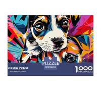 ChienPuzzle The Art of Colour: We are Better at Home - Roi Charles SPANIEL1000 Pieces, Full Colour Series, Perfectly Matching Pieces, for Adults and Children from 12 Years 38x26cm/1000pcs