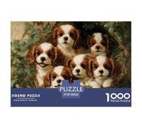 Chiens 1000 Pièce Puzzle Jeu De Famille Classique Jigsaw Puzzle Belle Décoration Puzzle pour Cadeaux De Voyage, Présent 38x26cm/1000pcs