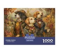 Chiens 1000 Pièce Puzzle Jeu De Famille Classique Jigsaw Puzzle Défi Couleur pour Adultes Et Enfants 70x50cm/1000pcs