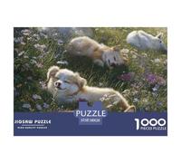 Chiens 1000 Pièces Puzzle Jeu Éduchatif Classique Jigsaw Puzzle Belle Décoration Puzzle pour Cadeaux De Voyage, Présent 38x26cm/1000pcs
