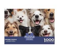 Chiens 1000 Pièces Puzzle Jeu Éduchatif Créatif Jigsaw Puzzles Belle Décoration Puzzle pour Cadeaux De Voyage, Présent 38x26cm/1000pcs