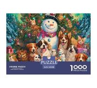 Chiens 1000 Pièces Puzzle Jeu Éduchatif Créatif Jigsaw Puzzles Jeu De Défi Unique pour Adultes Et Enfants 52x38cm/1000pcs