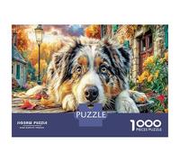 Chiens à Mountain View Puzzle 1000 Pièces Educa Jouet Jeu D'Intelligence Décoration Intérieure Animaux Jeu Éducatif Challenge Toy Adultes & Enfants des 14 Ans 70x50cm/1000pcs