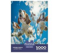 Chiens BAigle Puzzle 1000 Pièces Educa Jouet Divertissement Créatif DécoRation Intérieure Animaux Jeu Éduchatif Challenge Toy pour Adultes Et Enfants À Partir De 12 Ans 70x50cm/1000pcs