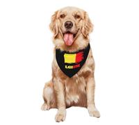 Chiens Bandana Foulards 30X70Cm Drapeaux Belges Vintage Bandana Chien Chats Ajustable Triangle Élégantes De Chien pour Animal De Compagnie Petite, Moyenne Et Grande Taille