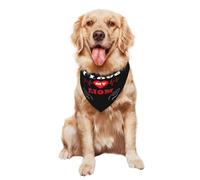 Chiens Bandana Foulards 30X70Cm J'aime Ma Maman Albanaise, Drapeau Albanais Bandana Chien Chats Lavable Triangle Élégantes De Chien pour Animal De Compagnie Petite, Moyenne Et Grande Taille