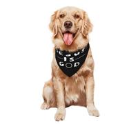 Chiens Bandana Foulards 30X70Cm Jésus Est Dieu Triangle Élégantes De Chien Unique Style Serviettes Triangle pour Animaux pour Animal De Compagnie Petite, Moyenne Et Grande Taille