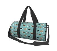Chiens Border Collie, Sac de Voyage de Grande capacité, Sac à Main Rond, Sac de Voyage de Sport, fourre-Tout, Sac de Fitness