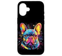 Chiens Bouledogue français colorés Aquarelle Coque pour iPhone 16