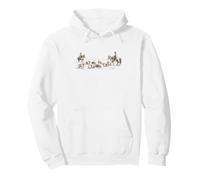 Chiens bouledogues Anglais de l'ouest illustrés Cowboy Bulldog Sweat à Capuche