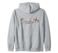 Chiens bouledogues Anglais de l'ouest illustrés Cowboy Bulldog Sweat à Capuche