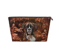 Chiens Boxer Automne, Trousse de Toilette Trousse de Maquillage Sac à cosmétiques Trousse de Toilette de Voyage Portable