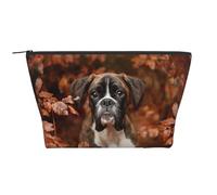 Chiens Boxer Automne, Trousse de Toilette Trousse de Maquillage Sac à cosmétiques Trousse de Toilette de Voyage Portable