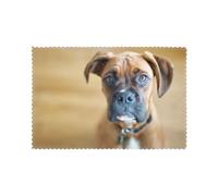 Chiens Boxer Chiot Animaux Chiens, Set de 6 Sets de Table Sets de Table pour Table à Manger Tapis de Plateau résistants à la Chaleur 30x45 cm