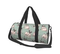 Chiens Carlin Assis, Sac de Voyage de Grande capacité, Sac à Main Rond, Sac de Voyage de Sport, fourre-Tout, Sac de Fitness