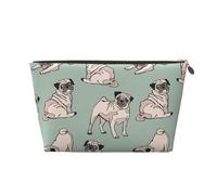 Chiens Carlin Assis, Trousse de Maquillage Trousse à cosmétiques Trousse de Toilette de Voyage Portable Pochette de Toilette