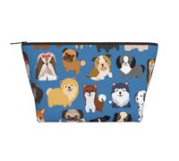 Chiens Chiots Mignons, Trousse de Toilette Trousse de Maquillage Sac à cosmétiques Trousse de Toilette de Voyage Portable