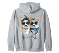 Chiens Corgi Moelleux et Sauvages Humour Mignon Bad Bitch Sweat à Capuche
